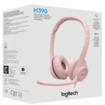 981-001280 AUDIFONO LOGITECH USB H390 CANCELACION RUIDO ROSADO
