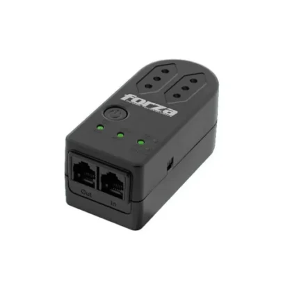 FORZA PROTECTOR DE VOLTAJE 2TOMAS CAP1500W GIRATORIO NEGRO