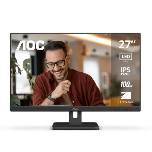 MONITOR AOC 27" IPS FHD 100HZ HDMI, ADAPTIVE SYNC, FLICKER FREE