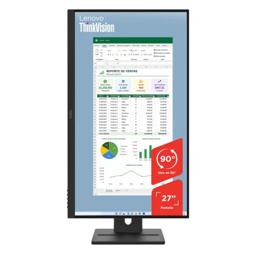MONITOR LENOVO E27-40 27-inch IPS panel 1920x1080 64BCMAR4CL